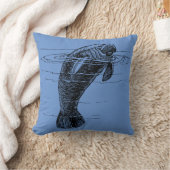 Manatee Throw Pillow Kissen (Decke)