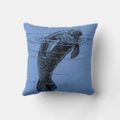 Manatee Throw Pillow Kissen (Rückseite)