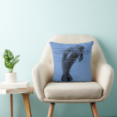 Manatee Throw Pillow Kissen (Stuhl )