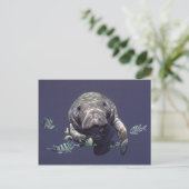 Manatee Underwater World Postkarte (Stehend Vorderseite)