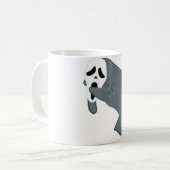 Manatee Wear Beängstigende Halloween Mask Funny Se Kaffeetasse (Vorderseite Links)