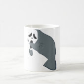 Manatee Wear Beängstigende Halloween Mask Funny Se Kaffeetasse (Mittel)
