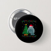 Manatee-Weihnachtsmannhut Männer Frauen Kinder Wei Button (Vorne & Hinten)