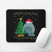 Manatee-Weihnachtsmannmütze Männer Frauen Kinder W Mousepad (Mit Mouse)