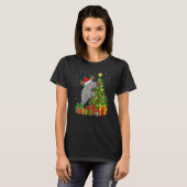 Manatee Xmas Holiday Santa Manatee Christmas Tree T-Shirt (Vorne ganz)