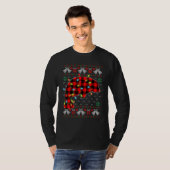 Manatee Xmas Lights Ugly Christmas Sweater T-Shirt (Vorne ganz)