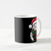 Manatee Xmas Santa Hat F Christmas Costume Kaffeetasse (VorderseiteRechts)