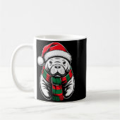 Manatee Xmas Santa Hat F Christmas Costume Kaffeetasse (Links)