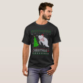 Manatee Xmas Tree Lighting Ugly Christmas Sweater T-Shirt (Vorne ganz)