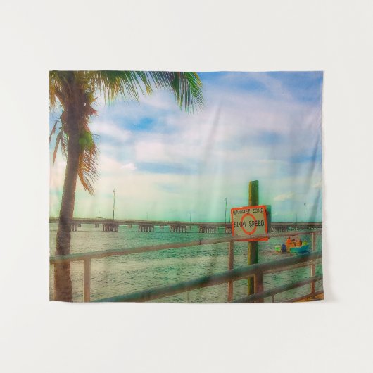 Manatee Zone Wandteppich (Vorderseite (Horizontal))