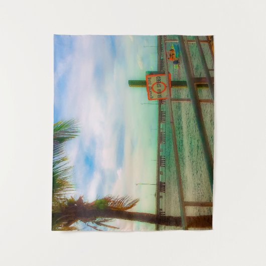 Manatee Zone Wandteppich (Vorderseite)