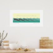 Manatees - Bewahren Sie unsere Gewässer 36 x 18 Poster (Küche)