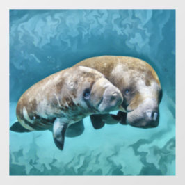 Manatees Fensteraufkleber