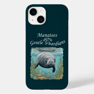 Manatees Gentle Aquatic Guardians Case-Mate iPhone 14 Hülle