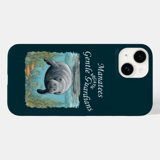 Manatees Gentle Aquatic Guardians Case-Mate iPhone Hülle (Rückseite (Horizontal))