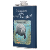 Manatees Gentle Aquatic Guardians Flachmann (Links)