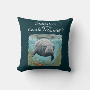 Manatees Gentle Aquatic Guardians Kissen