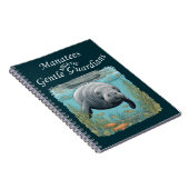 Manatees Gentle Aquatic Guardians Notizblock (Rechte Seite)