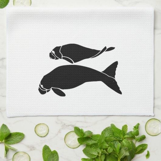 Manatees Handtuch (Gefaltet)