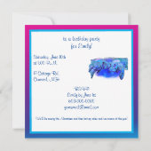 Manatees Happy Birthday Einladung (Rückseite)