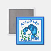 Manatees Magnet (Vorderseite/Rückseite)