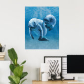 Manatees Poster (Heimbüro)