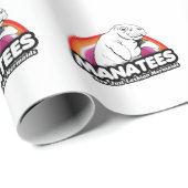 Manatees sind nur lesbische Meerjungfrauen Geschenkpapier (Rolleneckpunkt)