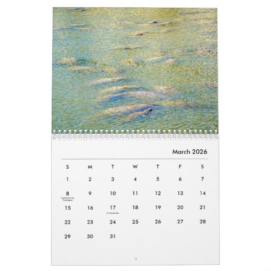 Manatees Wall Calendar Kalender (Mär 2026)