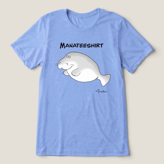 MANATEESHIRT von Sandra Boynton Tri-Blend Shirt (Design Vorderseite)