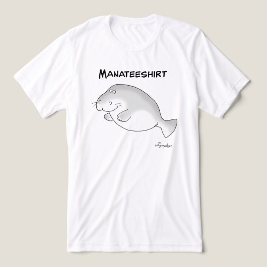 MANATEESHIRT von Sandra Boynton Tri-Blend Shirt (Design Vorderseite)