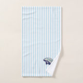 Manategemälde Aquarellfarben Blauer Badehandtuch S Badhandtuch Set (Handtuch)