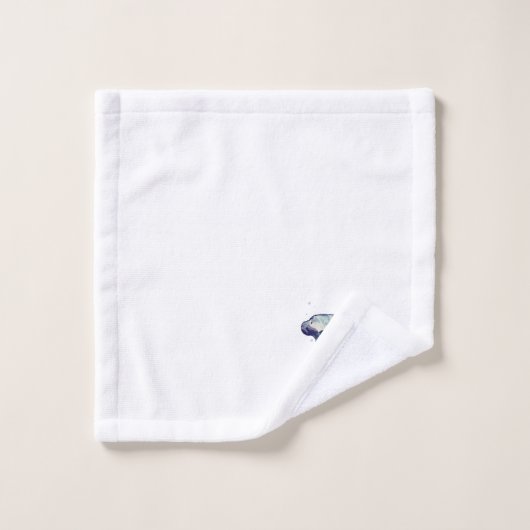 Manategemälde Wasserfarben Badetuch Set (Waschlappen)