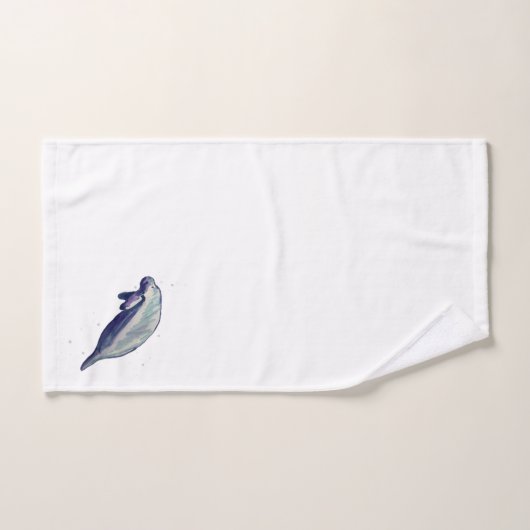 Manategemälde Wasserfarben Badetuch Set (Handtuch)