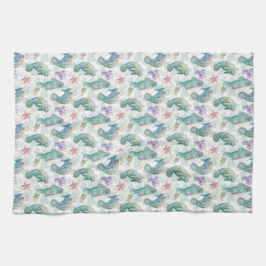 Manatess Kitchtuch Geschirrtuch (Horizontal)