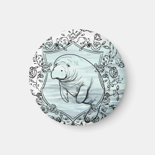 Manateure in Extravaganten Rahmen Magnet (Vorne)