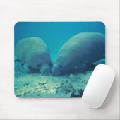 Manatis, das im Sand wurzelt Mousepad (Mit Mouse)