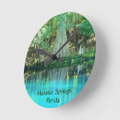 Manatis entspringt Florida-Wanduhr Runde Wanduhr (Winkel)