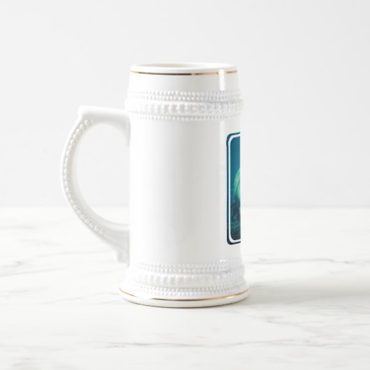 Manatis-Foto-Bier Stein Bierglas (Links)