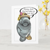 Manatis-Geburtstags-Gruß-Karte Karte (Gelbe Blume)