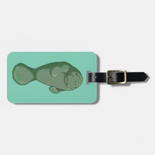 Manatis Gepäckanhänger (Vorderseite horizontal)