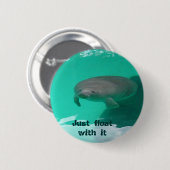 Manatis, gerade Floss mit ihm Button (Vorne & Hinten)