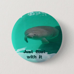 Manatis, gerade Floss mit ihm Button