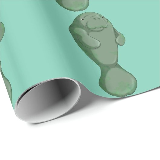 Manatis Geschenkpapier (Rolleneckpunkt)