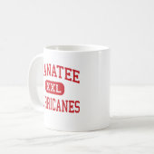 Manatis - Hurrikane - hoch - Bradenton Florida Kaffeetasse (Vorderseite Links)