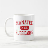 Manatis - Hurrikane - hoch - Bradenton Florida Kaffeetasse (Links)