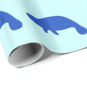 Manatis in der Silhouette Geschenkpapier (Rolleneckpunkt)