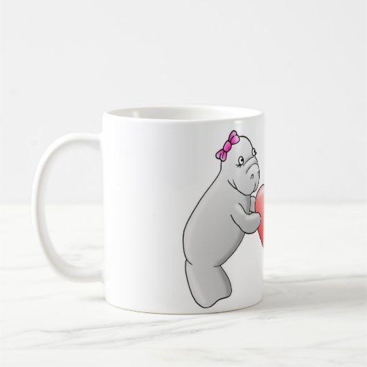 Manatis-Liebe-Tasse Kaffeetasse (Links)