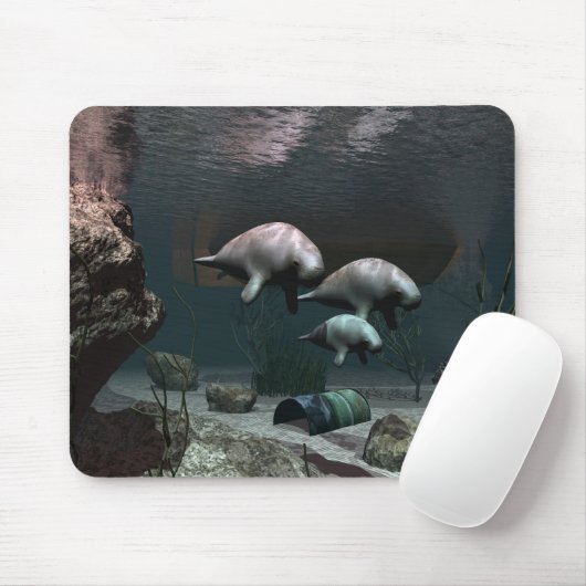 Manatis mousepad (Mit Mouse)