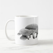 Manatis-Mutter mit der Kalb-Tasse Kaffeetasse (Links)