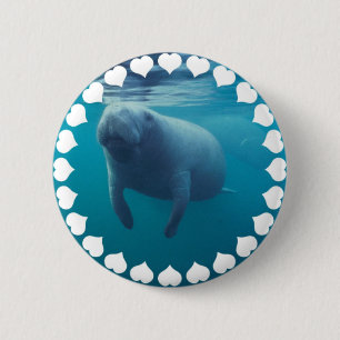 Manatis-runder Knopf Button